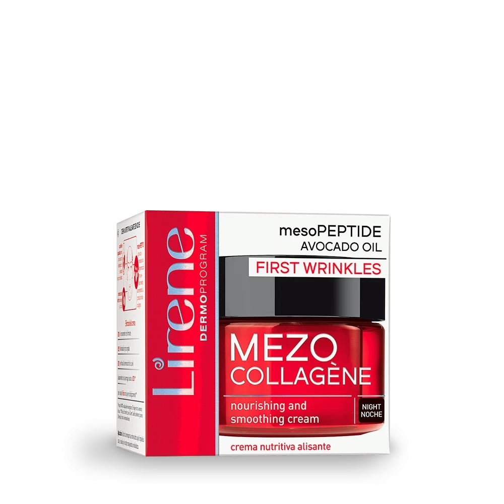 كريم الليل المغذي لتصحيح التجاعيد، بالكولاجين. | Nourishing wrinkle correction night cream mezo collagen